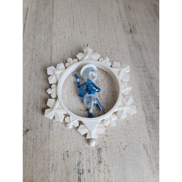 Hallmark snow mister spinning snowflake glitter ornament Xmas - Picture 1 of 6